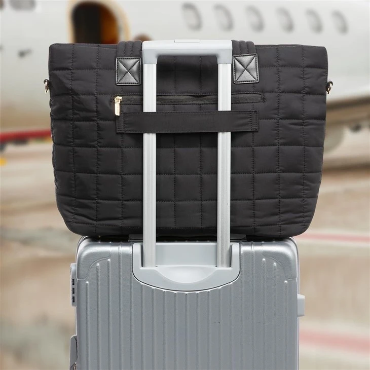 Quilted Puffer Laptop Tote Bag price